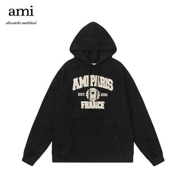 Ami-Paris長袖襯衫黑紅