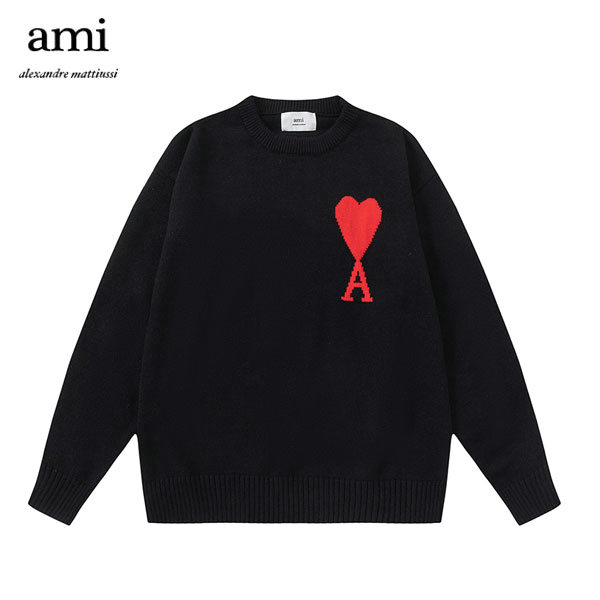 Ami-Paris長袖襯衫黑紅87